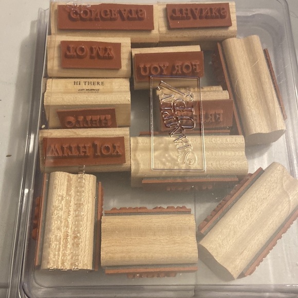 12 pack of Inspirational words, rubberstamps from stampin up T26 - Picture 2 of 4